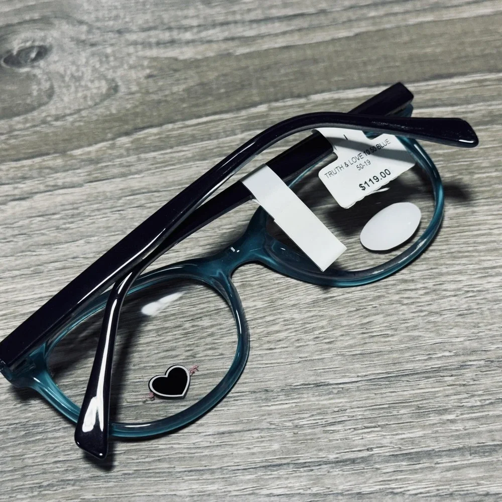 Truth & Love Eyeglass Frames Teens Blue Square Frames Only 50-19-140‎ T&L 10